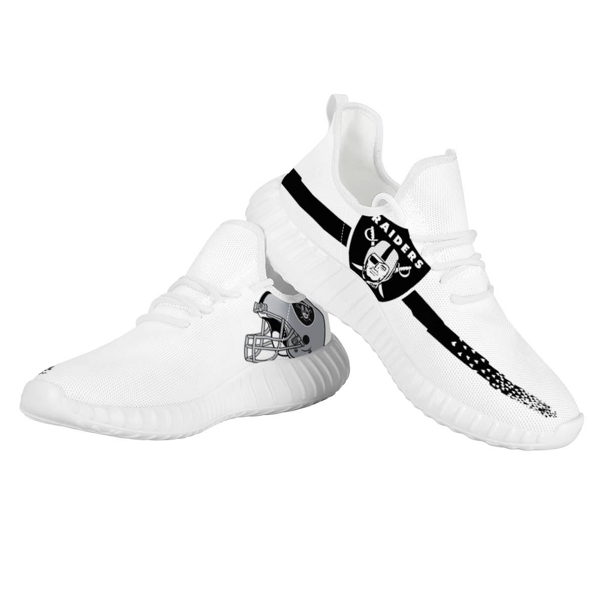 Women's Las Vegas Raiders Mesh Knit Sneakers/Shoes 006 Women's Las Vegas Raiders Mesh Knit Sneakers/Shoes 006